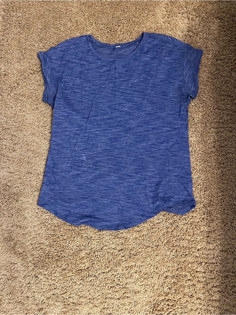 Lululemon Blue Short Sleeve Workout Tee